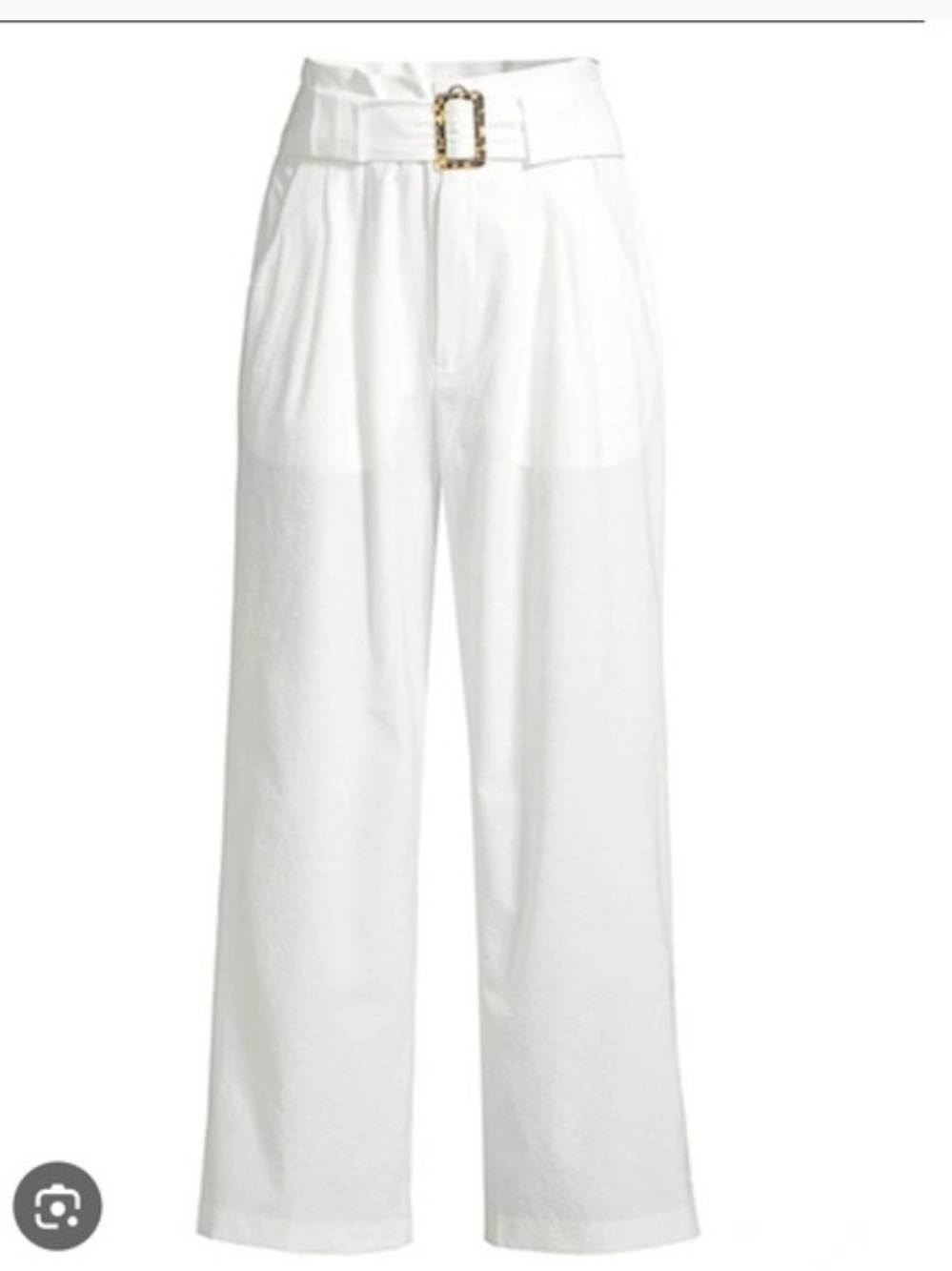 NWOT Solid & Striped seersucker high-waisted wide-leg pants - XS